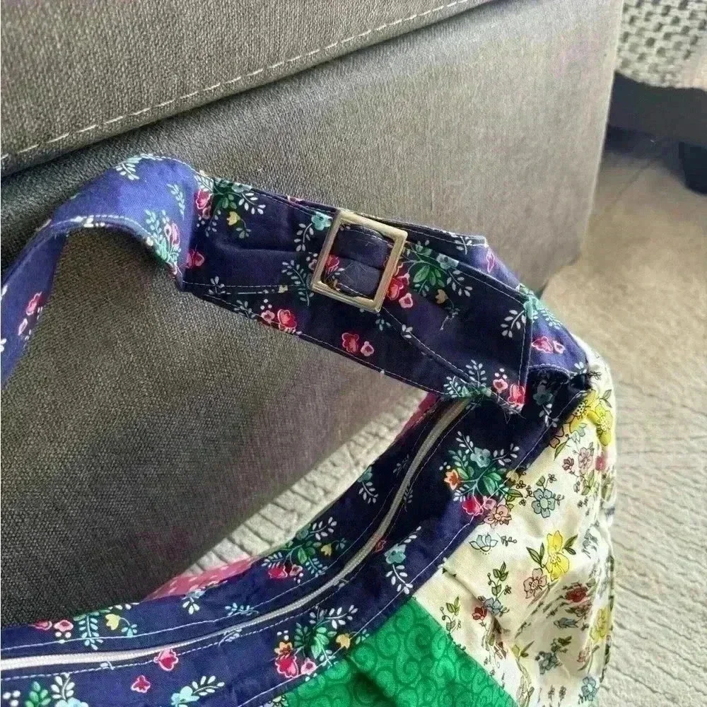 Hobo style quilted purse